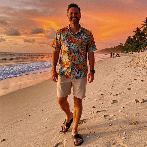 Widok na górski krajobraz z turystami wspinającymi się na szczyt.